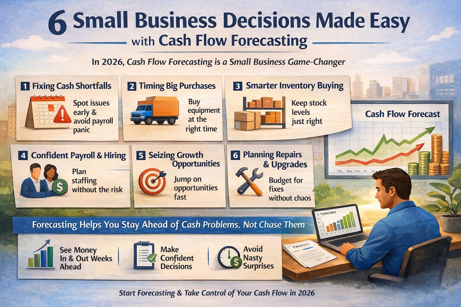 Cash Flow Forecasting for Small Business: 6 Key Decisions It Makes Easier in 2026
