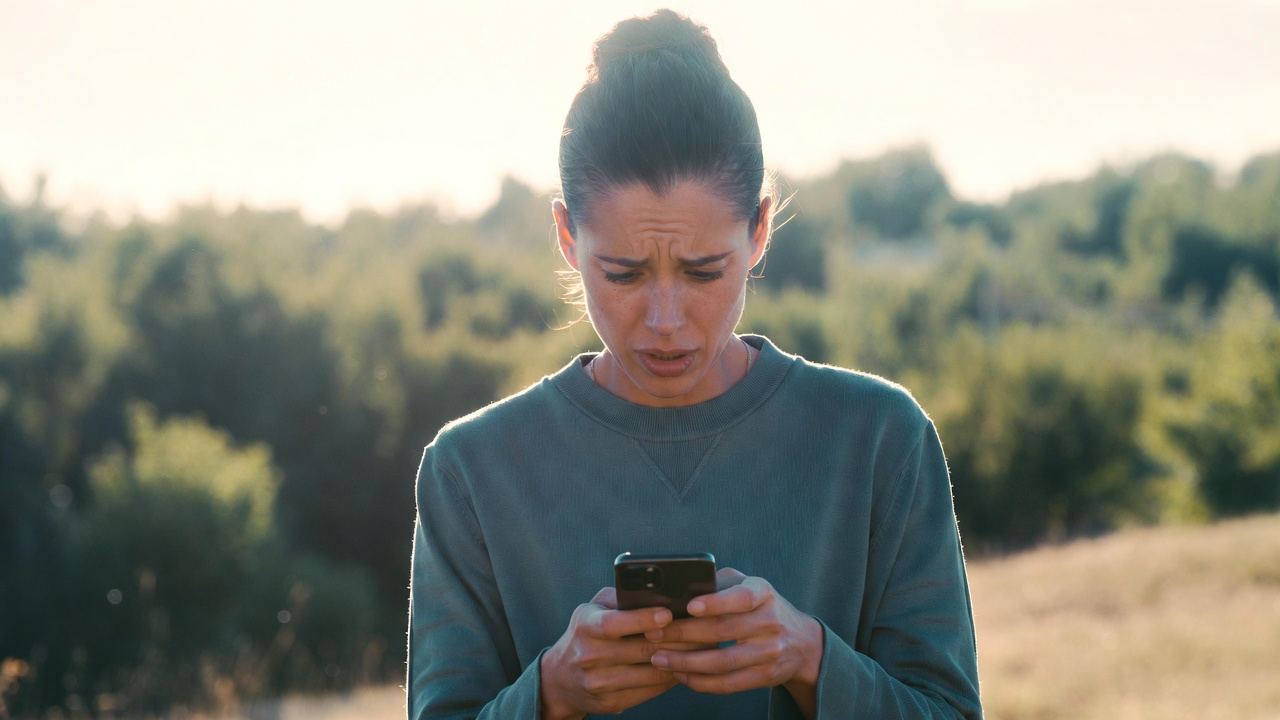 Bank balance checked repeatedly on phone